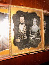 Load image into Gallery viewer, (THREE) 1/6 Plate Daguerreotypes Lot Men Women Man Woman
