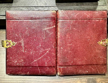 Load image into Gallery viewer, WOMAN w RINGLET CURLS LEATHER CASE 1/4 AMBROTYPE 1850s VICTORIAN ERA PHOTO
