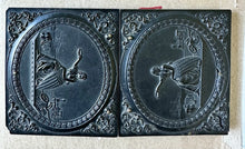 Load image into Gallery viewer, Two 1/6 Ruby Ambrotypes Husband &amp; Wife in Union Case
