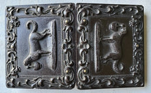 Load image into Gallery viewer, Man Wife &amp; Baby - Two Ambrotype Photos in 1850s Union Case - Dog Carrying Basket
