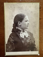 Load image into Gallery viewer, African American Ethnic Woman In Profile 19th Century Cabinet Card Photo
