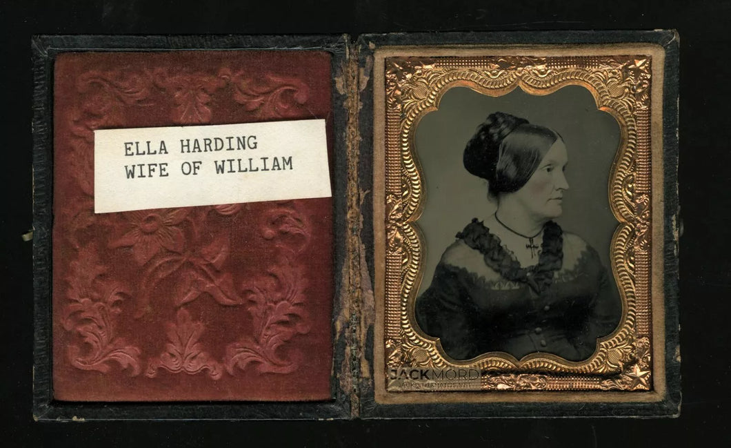 Virginia Rees Morgan ID'd Woman in Profile by Virginia Photographer Rees 1860s Tintype – The ...