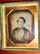 Load image into Gallery viewer, Early / 1840s 1/6 Daguerreotype of a Man Blind In One Eye Cornelius Int
