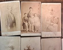 Load image into Gallery viewer, Big Lot of Antique 19th Century Japanese CDV Photo Japan Photographers 1800s
