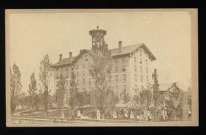 JENNINGS SEMINARY SCHOOL Aurora Illinois 1860s CDV Photo Rare