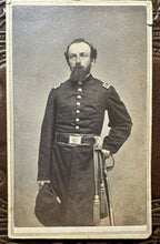 Load image into Gallery viewer, ID’d Captain 28th NY Infantry Signal Corps Signed CDV 1860s
