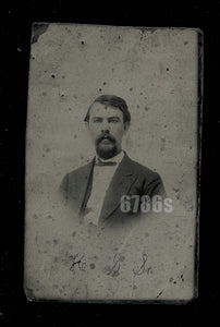 Tintype 1860s Southern Man Henry Sandifer Kentucky Family