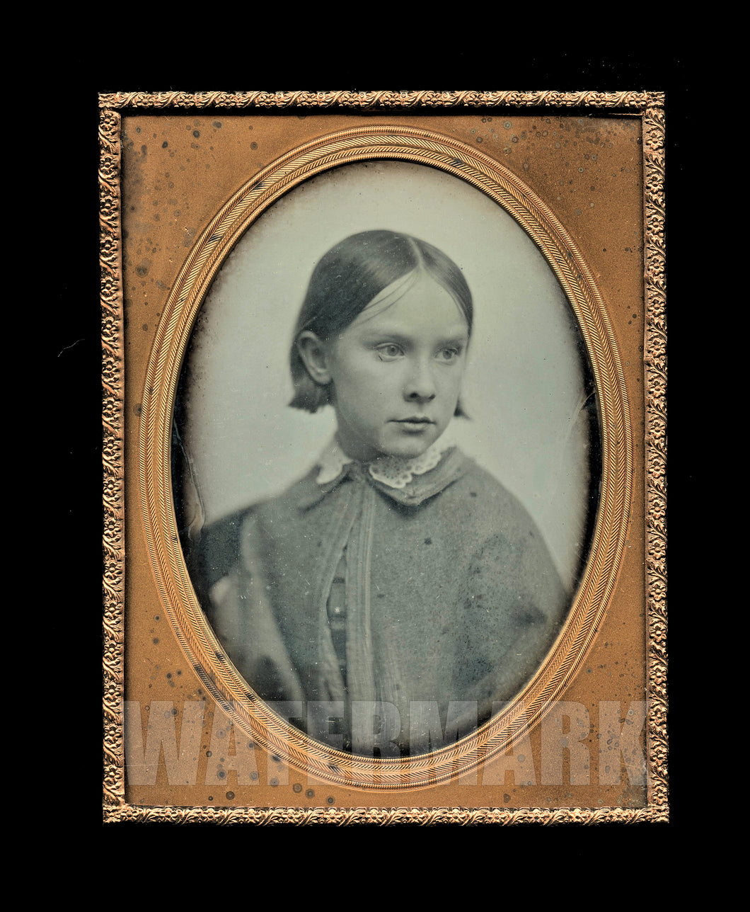 Excellent Half Plate Daguerreotype of a Girl Boston School - Southworth & Hawes