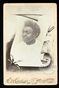 Possible Memorial Photo African American Woman c.1890 Cabinet Card Photo