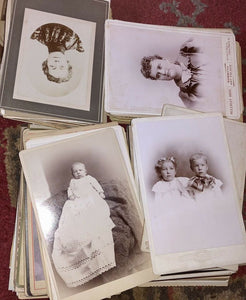 Giant Lot of 200 Antique / Victorian Era Photographs