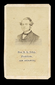 RARE 1860s CDV Photo of Samuel L Tilley Father of Canadian Confederation, Canada