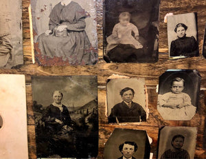 Lot of Antique Tintypes, All Shown