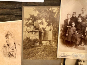 Antique Photo Lot, Cabinet Cards, Houses, Etc