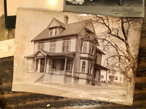 Antique Photo Lot, Cabinet Cards, Houses, Etc