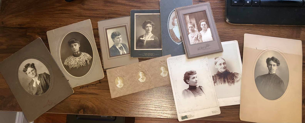 Antique Photo Lot, All Women - One Unique!