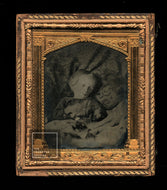 Post Mortem Ambrotype Little Girl PLUS Several Pages of Mourning Poetry