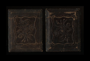 1/4 Daguerreotype Young Couple Holding Open Cased Photo Mourning / Memorial PIP