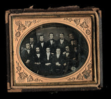 Load image into Gallery viewer, Pre Civil War Daguerreotype Large Group of Men Poss Louisiana - Political Photo?
