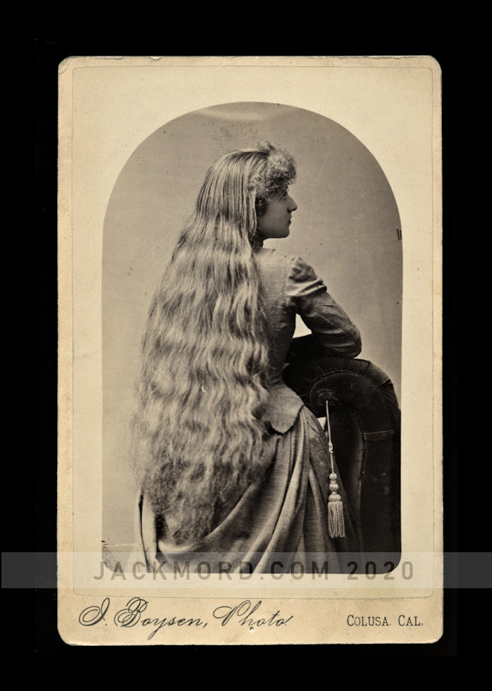 Pretty Long Hair Woman in profile COLUSA CALIFORNIA Photographer - Likely ID'd
