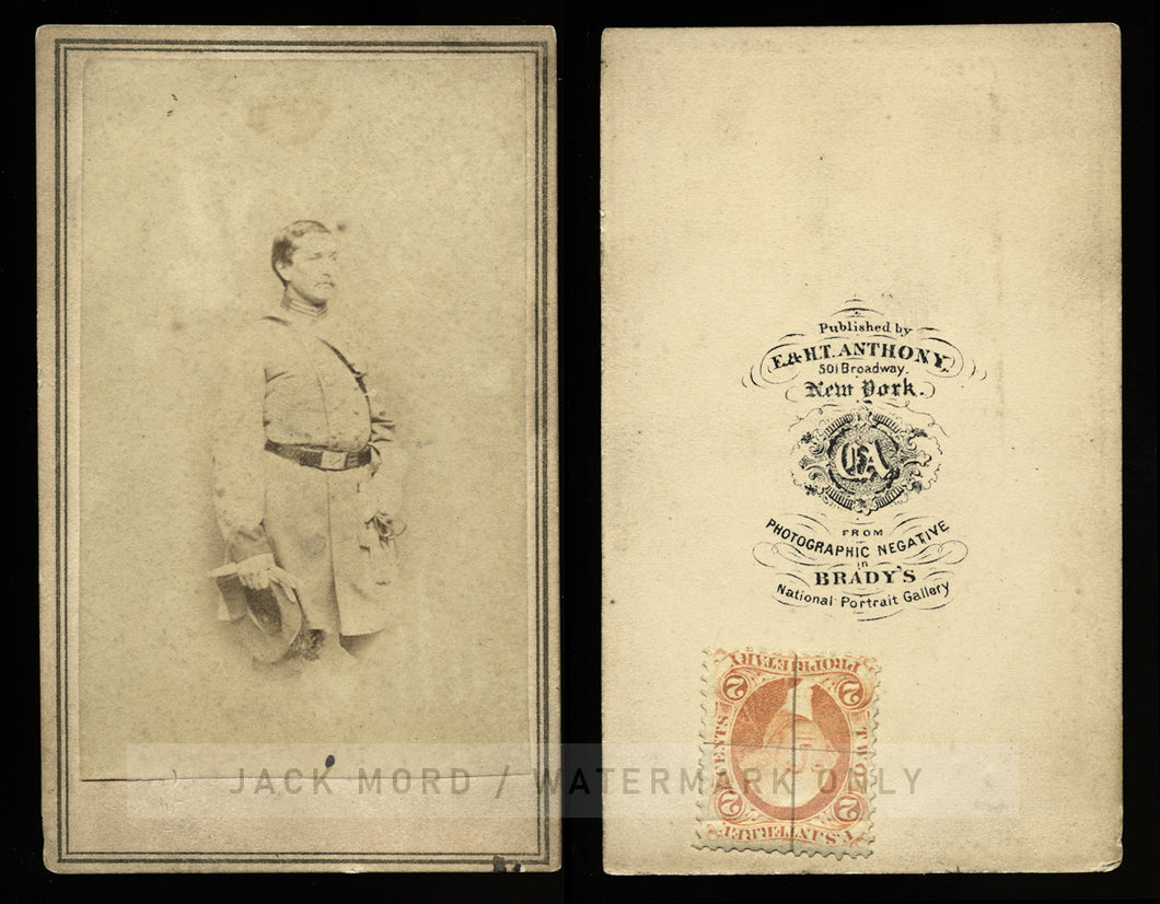 Civil War Soldier / Confederate COLONEL HARRY GILMOR CDV / Anthony, Brady
