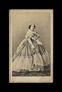 Antique 1860s Royalty Photo Cdv Photo QUEEN ISABELLA II of Spain by Fredricks NY