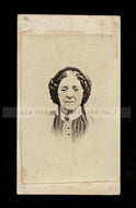 Unique 1860s CDV Photo - Possible Post Mortem Woman - Tinted Eyeglasses!