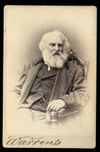 Load image into Gallery viewer, Famous Poet Henry Wadsworth Longfellow Cabinet Card Photograph
