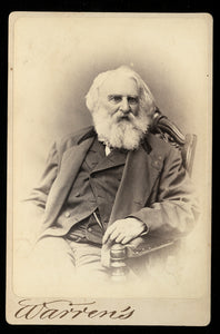 Famous Poet Henry Wadsworth Longfellow Cabinet Card Photograph