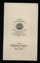 Load image into Gallery viewer, Groomsman &amp; Bridesmaid, Tom Thumb Wedding, 1860s CDV Photo by Brady
