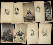 Load image into Gallery viewer, Lot of Civil War Era 1860s CDV Photos Champlain New York Photographer LP Case
