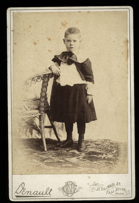 Creepy Kid Boy Too Old for Dress! Lizzie Borden Hometown Fall River Massachusetts
