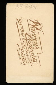 Rare CDV Of JAMES T. FIELDS Publisher Editor - By Warren, Boston