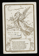 Antique White Child's Memorial Card for Little Girl - Wisconsin Post Mortem Int