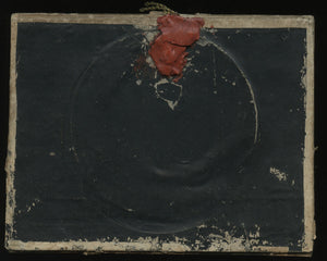 Early 1840s Daguerreotype Photo of a Family, Rare Embossed Design Mat