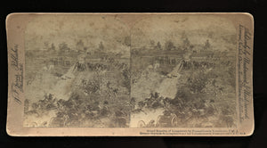 Civil War Union Confederate Csa Stereoview Card of Battle of Gettysburg Pa