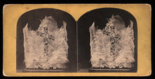 Load image into Gallery viewer, Abraham Lincoln Mourning / Memorial Stereoview, 1860s
