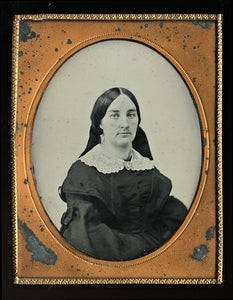 Half-Plate Relievo Ambrotype of a Woman, Mid-1850s