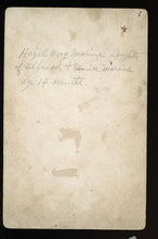 Load image into Gallery viewer, Post Mortem Cabinet Card Photo Identified Girl, Indiana 1895
