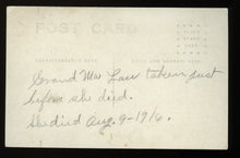 Load image into Gallery viewer, Dying Woman, Identified, 1916 Real Photo Postcard, Minnesota
