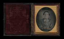 Load image into Gallery viewer, 1840s 1850s Daguerreotype of a Woman Gold Brooch, GOOD FULL CASE
