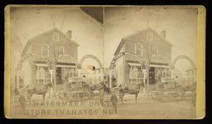 1870s Stereoview Millinery / Dry Goods Storefront in Middletown Connecticut