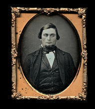 Load image into Gallery viewer, handsome man in suit chin beard 1850s daguerreotype

