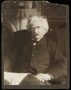 Rare Portrait of Famous Author Samuel Clemens Mark Twain Original Antique Photo