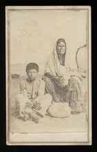 Load image into Gallery viewer, Rare Mexican Occupational Photo Lavandera y Muchacho, 1860s CDV Photo, Mexico
