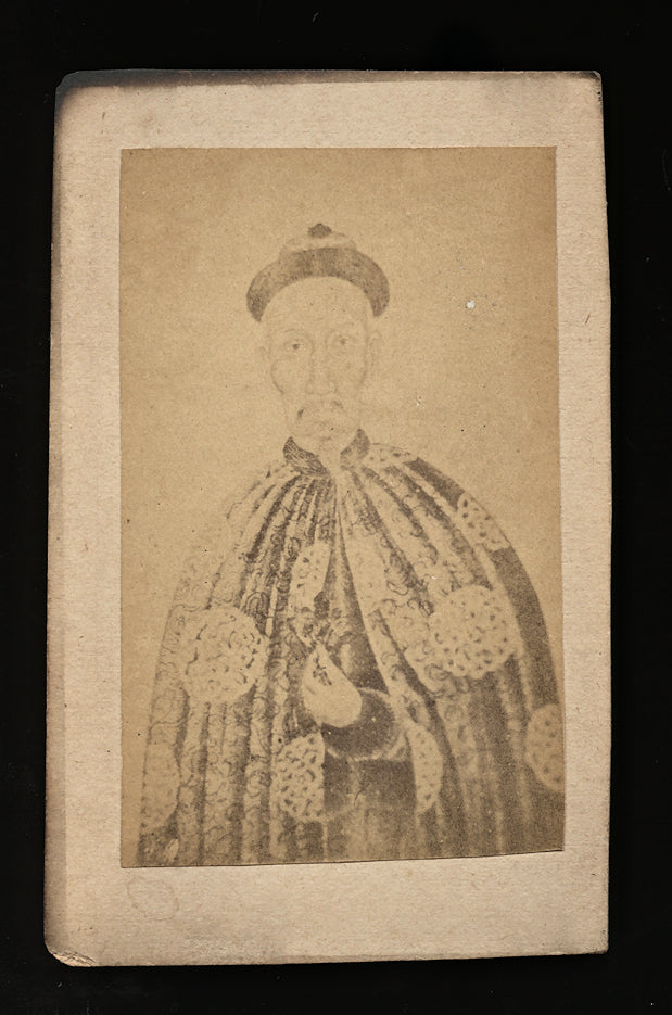 RARE 1860S CDV ALBUMEN PHOTO EMPEROR OF CHINA / CHINESE PHOTOGRAPHER
