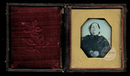 Post Mortem Daguerreotype Dead Woman Open Eyes 1840s