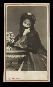 Veiled Woman, "Tapadas Limeñas" - Lima Peru CDV 1860s 1870s