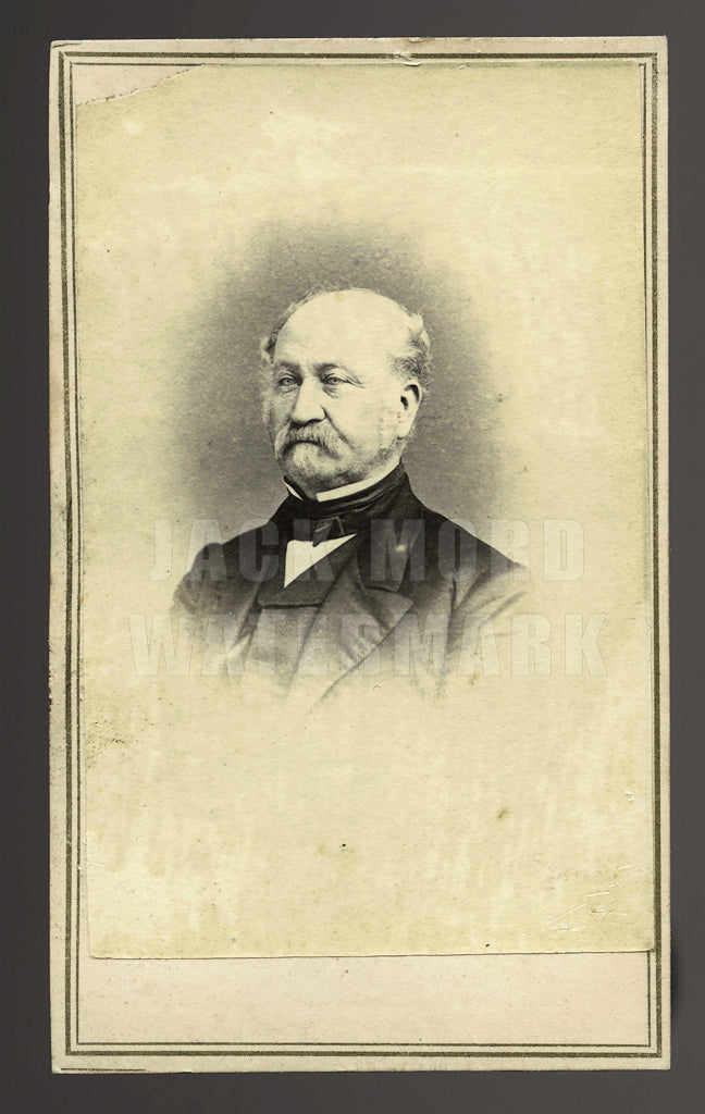 Rare 1860s CDV Photo of John A. Sutter / California Gold Rush Pioneer