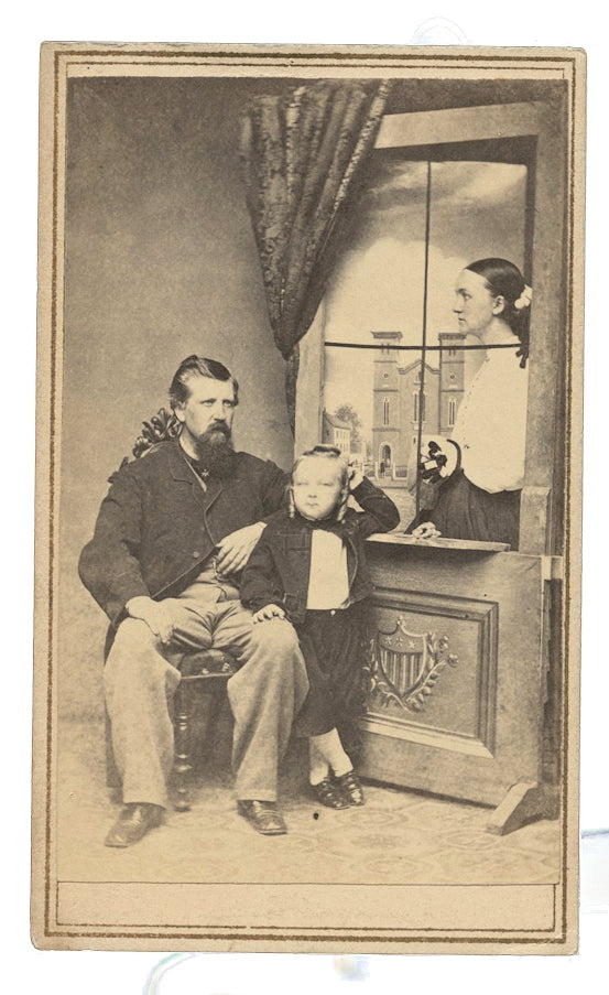 Great Family Photo, 1860s CDV, Rhode Island Photographer