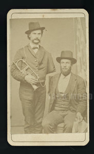 Civil War Soldier Amputee Musicians - Scarce or Rare CDV Photo
